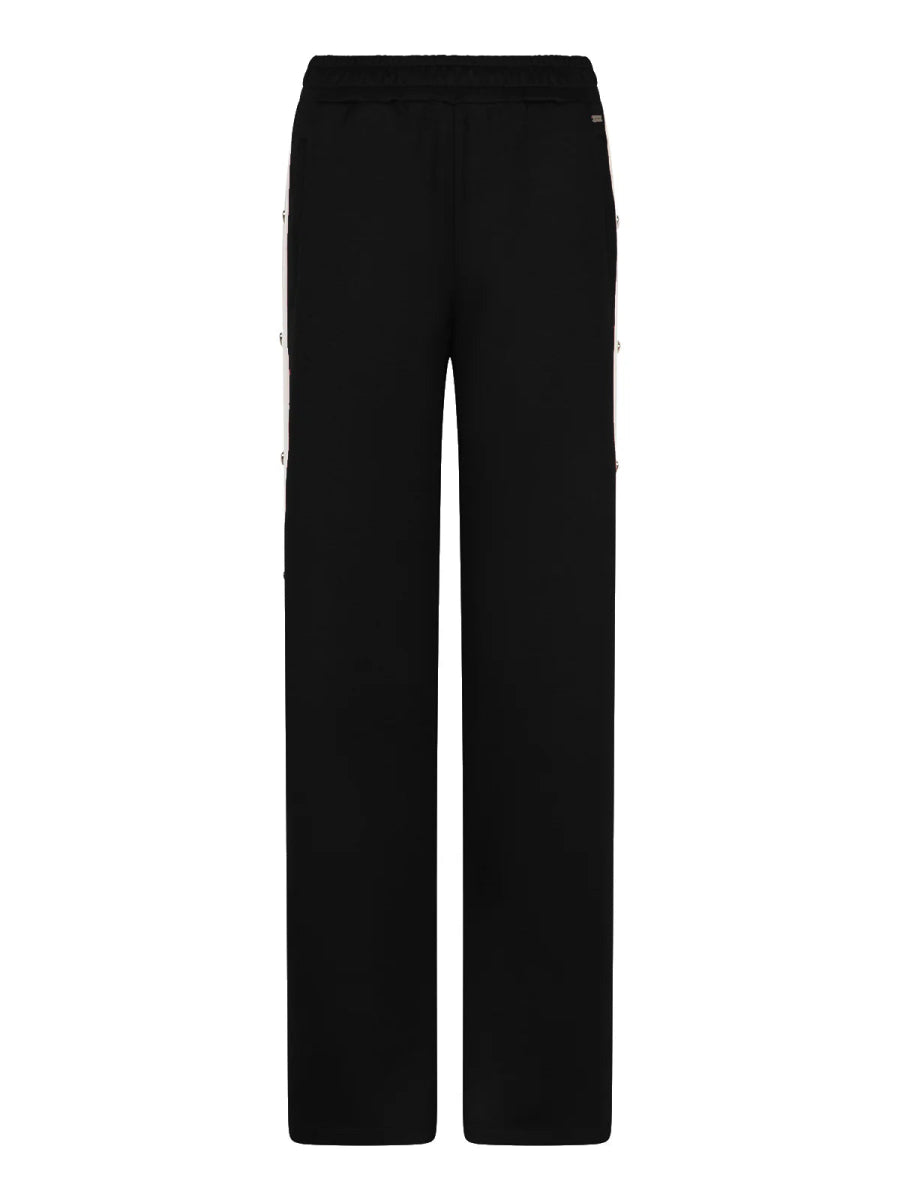 Ambika Amor Zwarte Broek met Hartjes – Broeken van Ambika, kleur M, maat | JoAnnco
