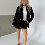 Ambika Love Zwarte Short met Hartjes – Shorts van Ambika, kleur L, maat | JoAnnco