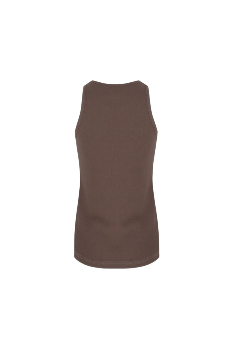 Fluresk Awena Tanktop Bruin – Tops van Fluresk, kleur XS, maat | JoAnnco