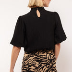 Fluresk Geneva Top Zwart – Tops van Fluresk, kleur XS, maat | JoAnnco