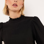 Fluresk Geneva Top Zwart – Tops van Fluresk, kleur XS, maat | JoAnnco